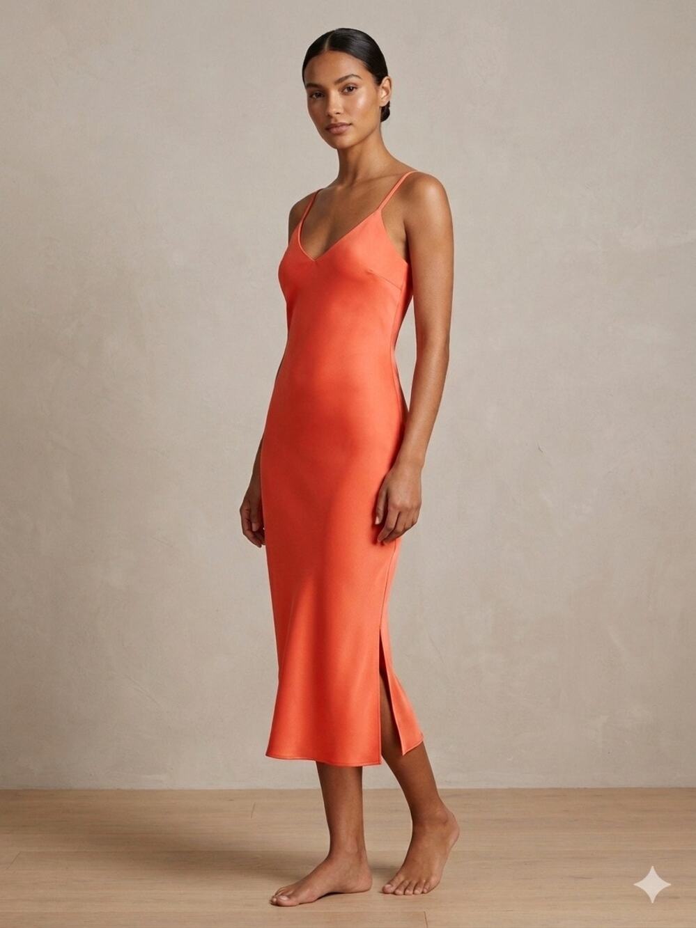 New Gianni Bini mandarin Harper slip dress sz 0